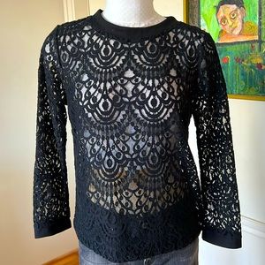 3/$20 Banana Republic Lace Top, Size M, NWT